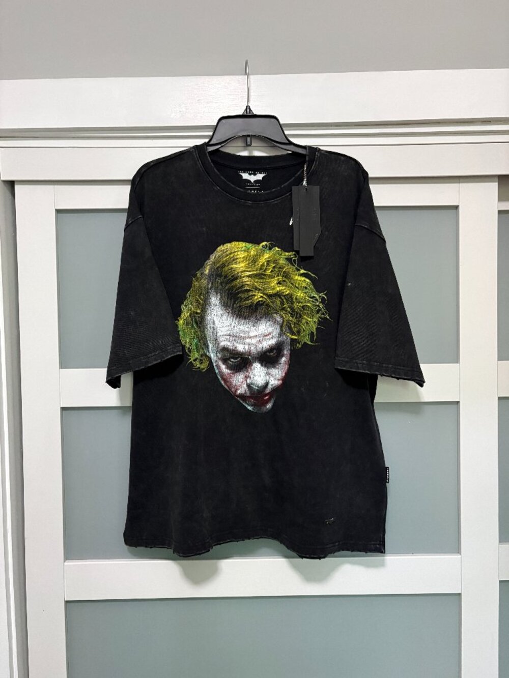 YoungLA  Joker P 4255 The Dark Knight Trilogy Goons Shirt Black Wash sz XL NIP